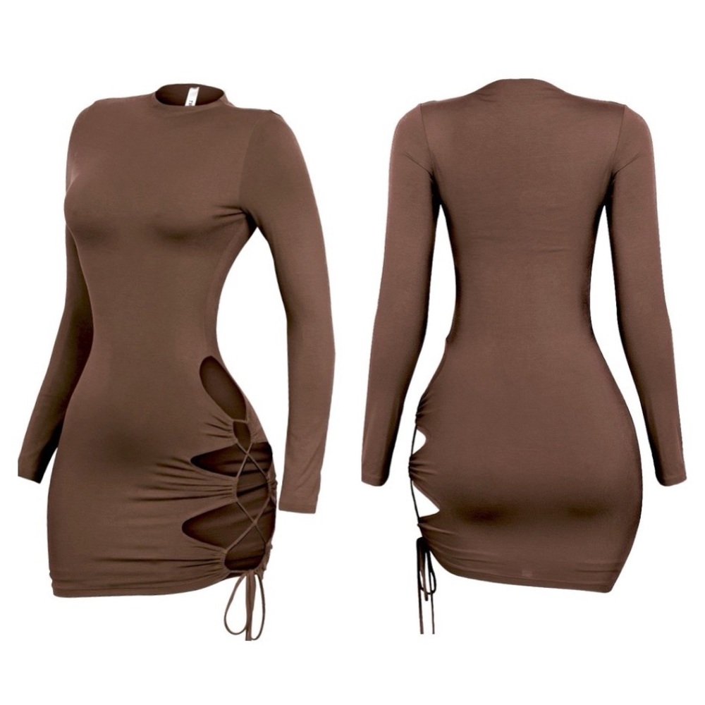 Brown Sexy Dress